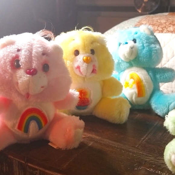 Vintage 1983 CARE BEARS-Lot of 7-Plushes 5 3/4in. Tall - Picture 4 of 6